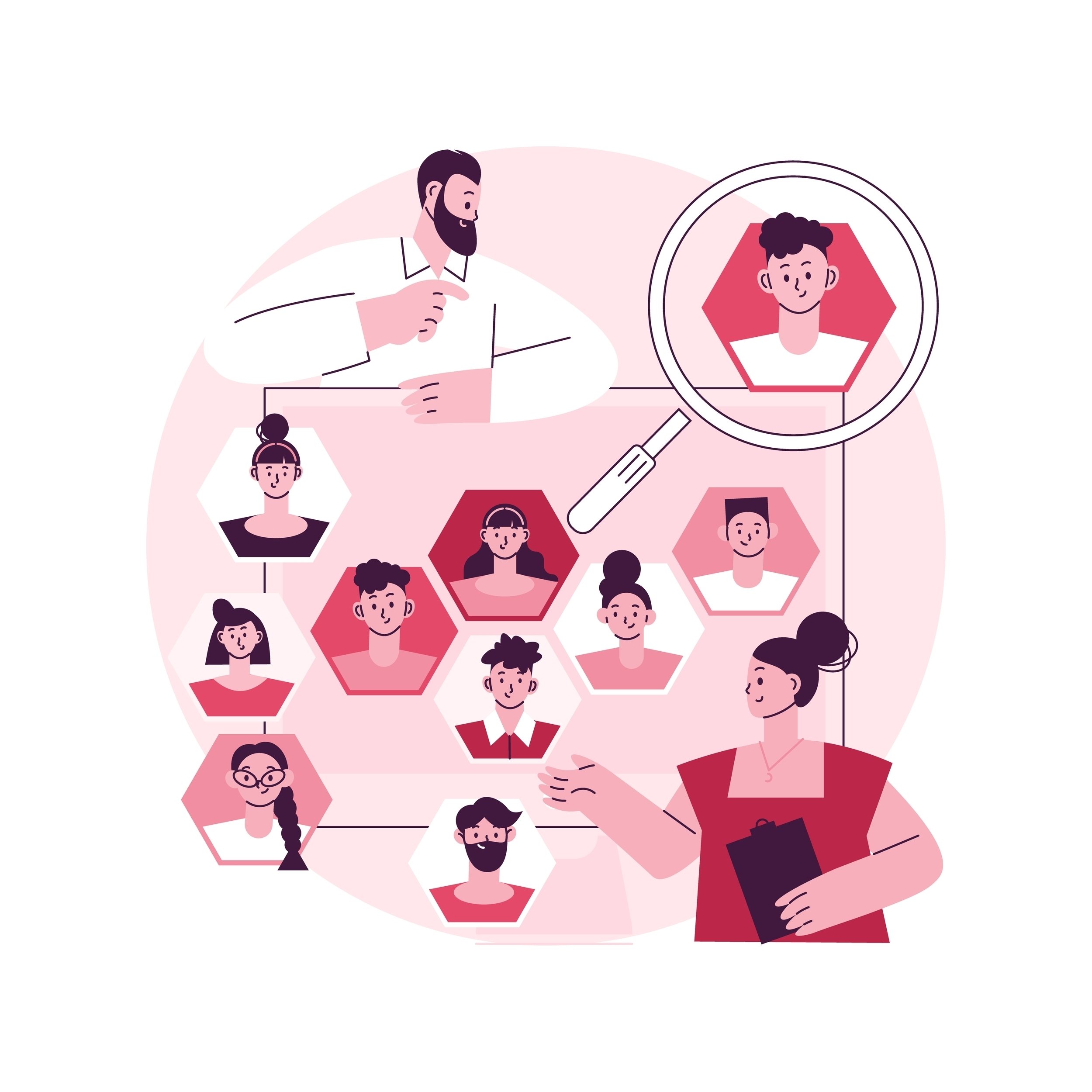 Customer persona abstract concept illustration