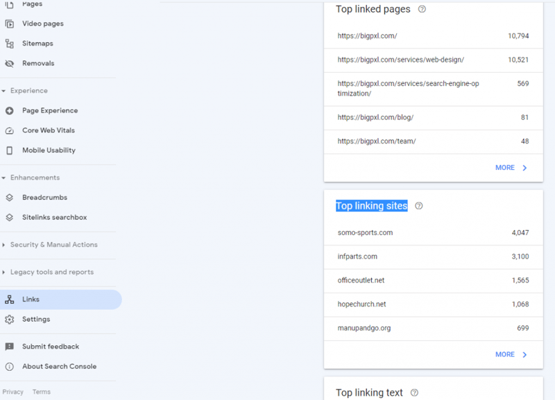 Linking Sites