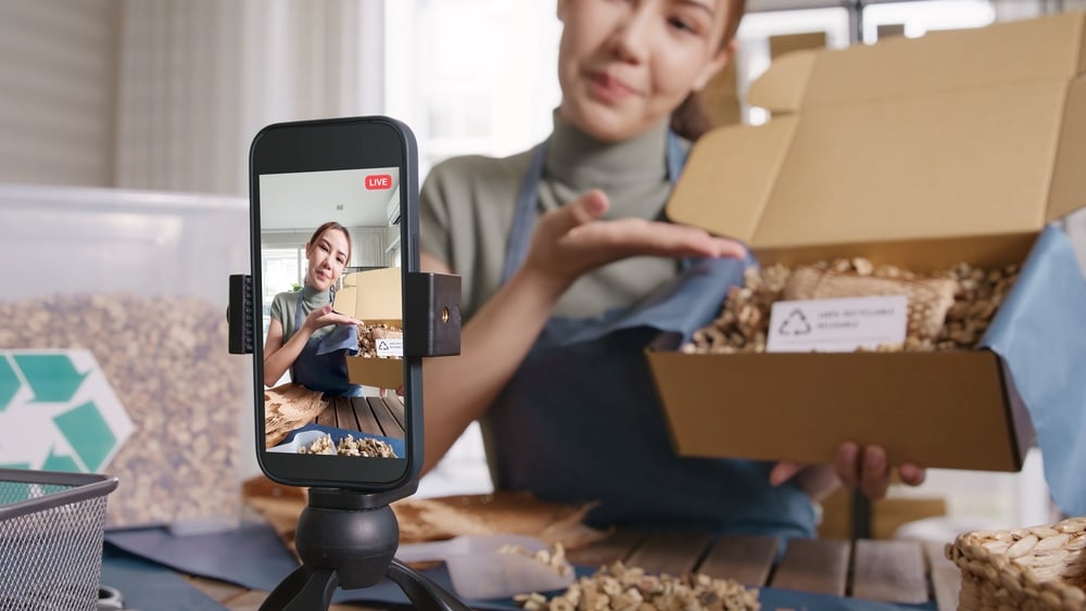 SME Owner Showcasing a Product